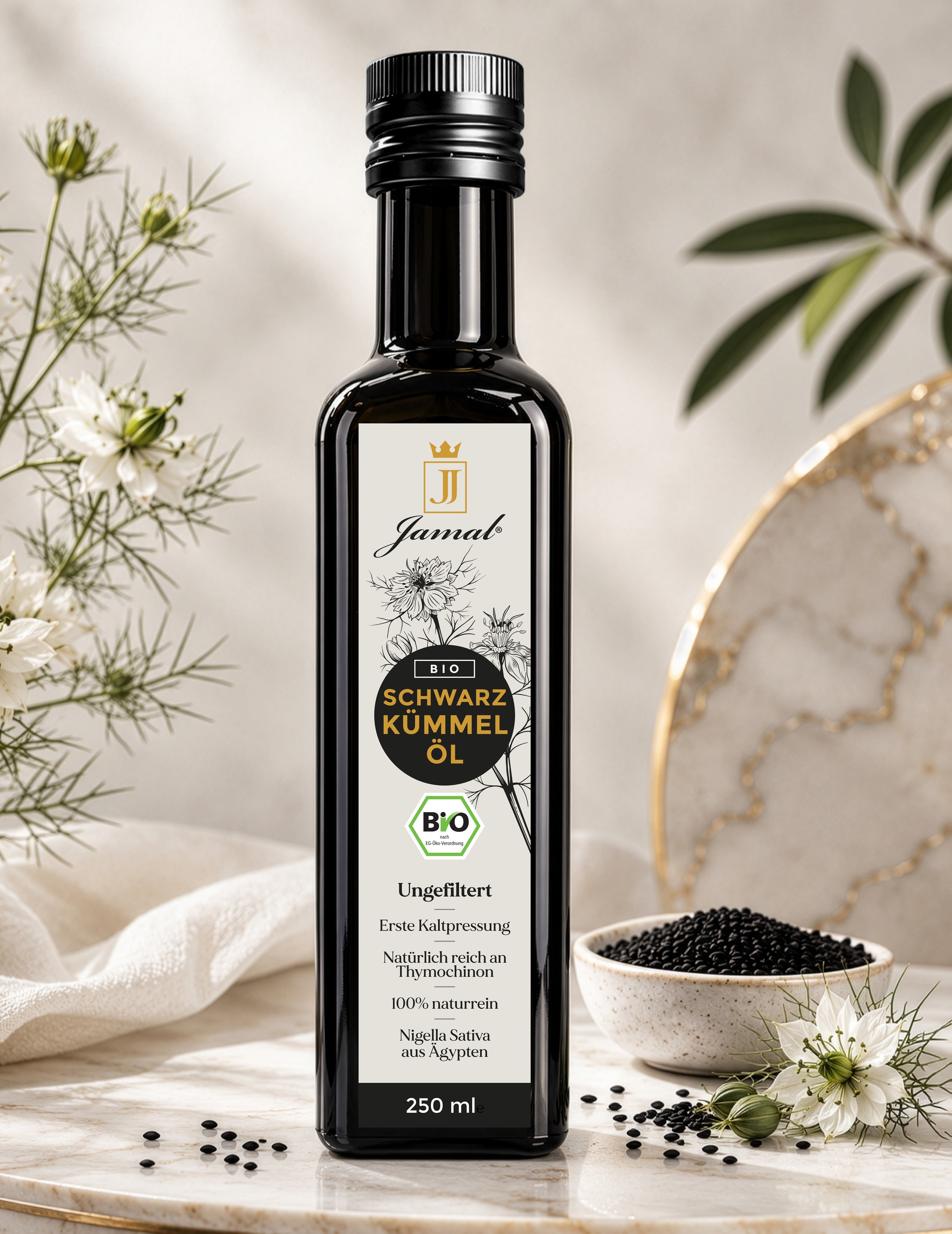 Jamal Botanics Bio Schwarzkümmelöl – 250 ml